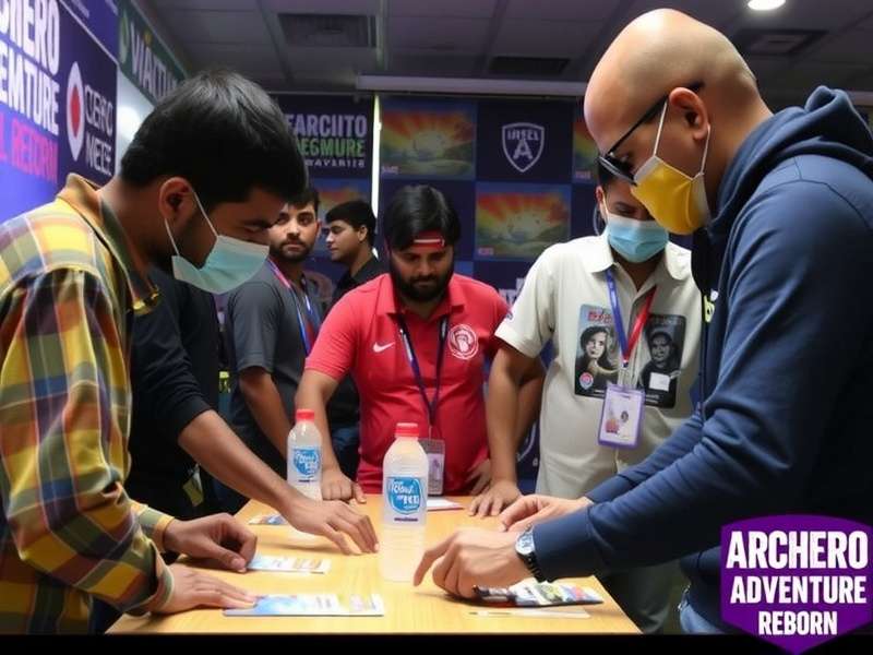 Archero Adventure Reborn - Indian Gaming Community Archero Adventure Reborn Indian community meetup with players wearing game-themed merchandise